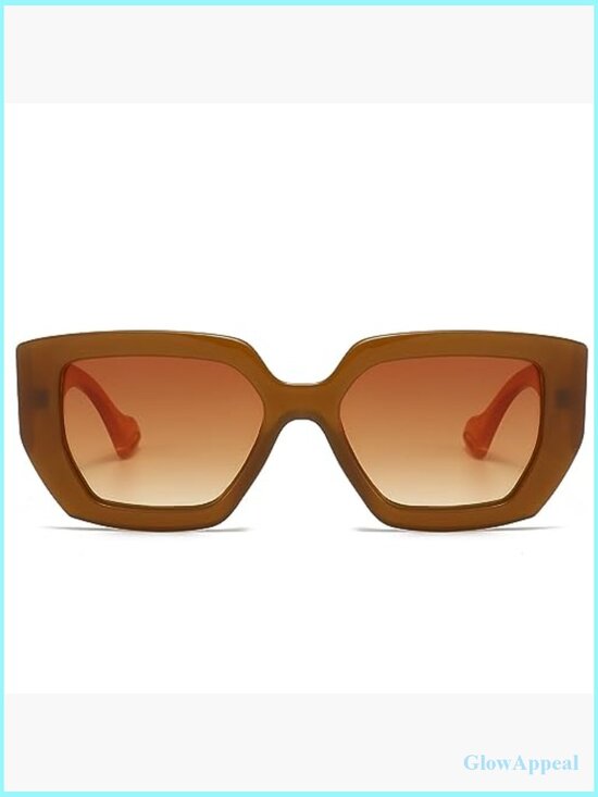 Chunky Oversized Square Sunglasses UV400 Protection main image 4